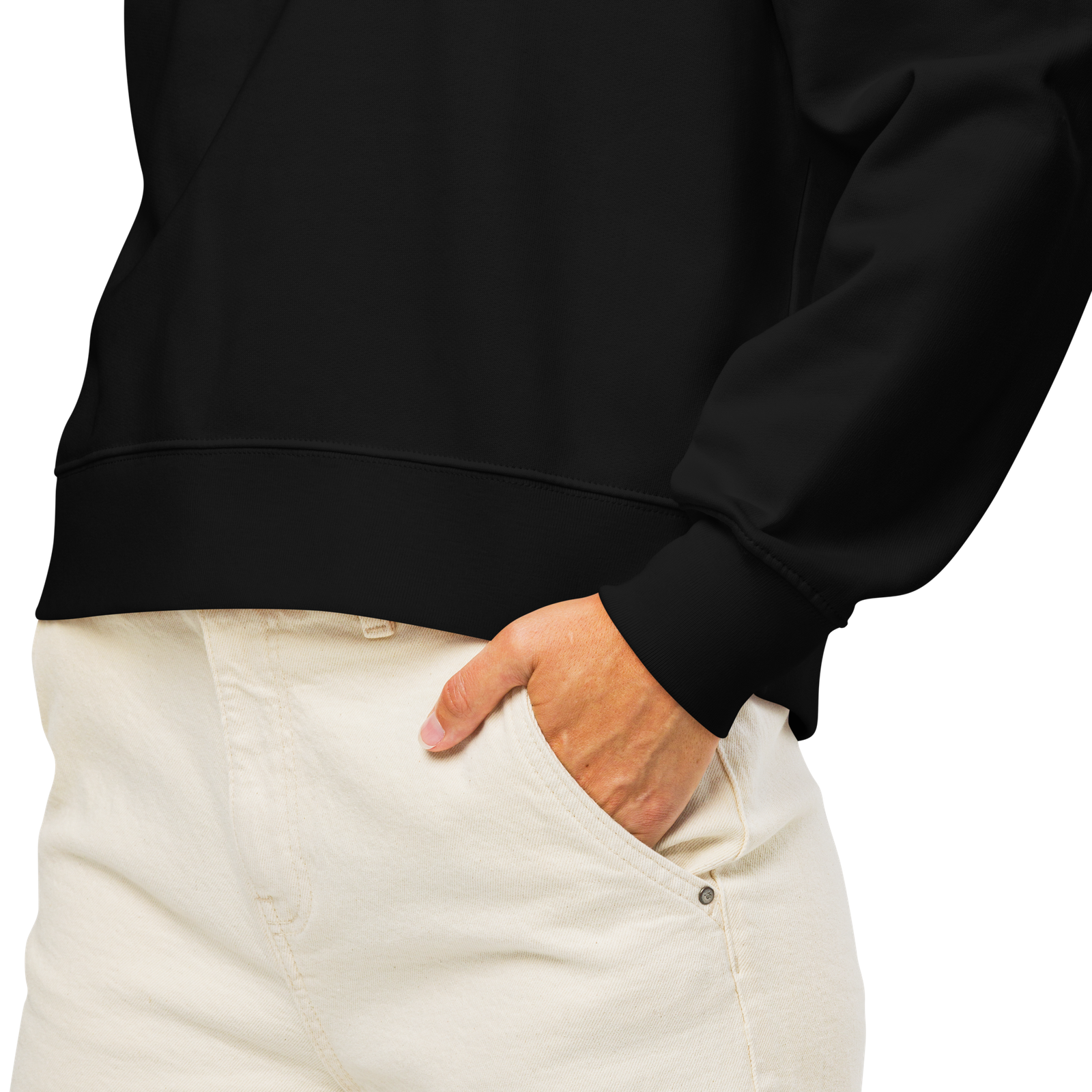strong crew black 4 crewneck-length